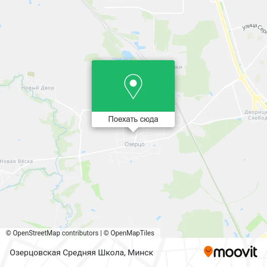 Карта Озерцовская Средняя Школа