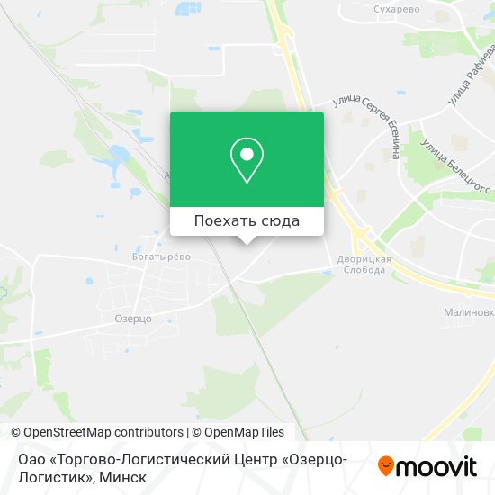 Карта Оао «Торгово-Логистический Центр «Озерцо-Логистик»