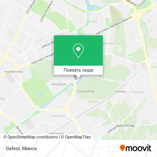 Карта Gefest