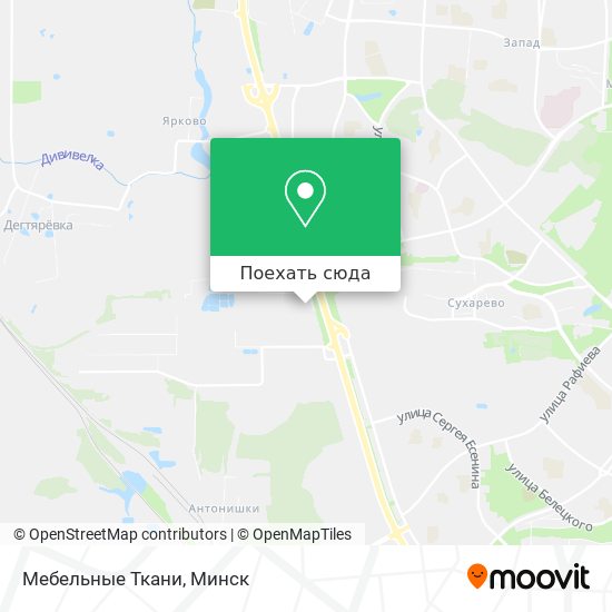 Карта Мебельные Ткани