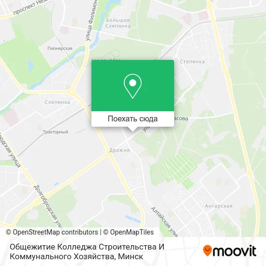 Карта Общежитие Колледжа Строительства И Коммунального Хозяйства