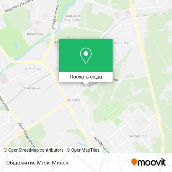 Карта Общежитие Мгэк