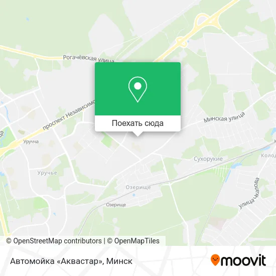 Карта Автомойка «Аквастар»