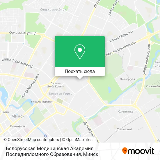 Карта Белорусская Медицинская Академия Последипломного Образования