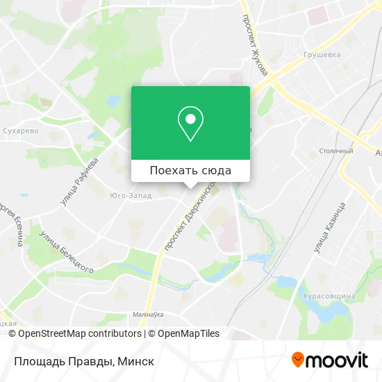 Карта Площадь Правды