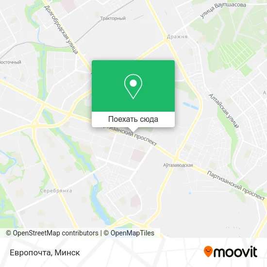 Карта Европочта