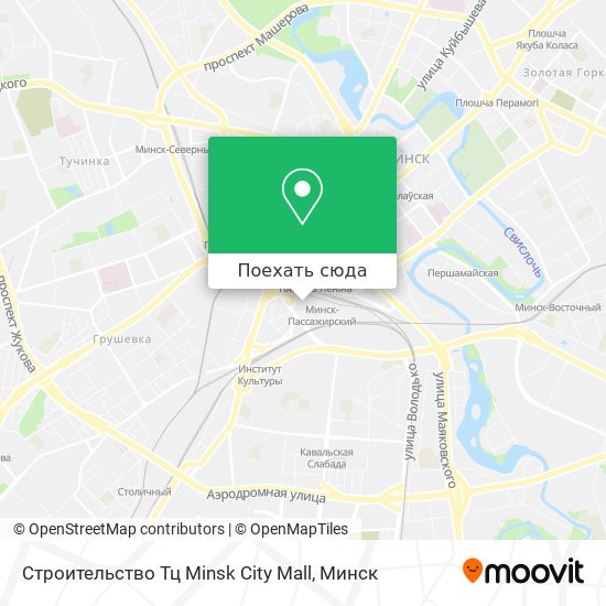 Карта Строительство Тц Minsk City Mall