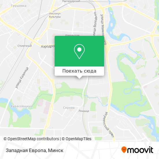 Карта Западная Европа