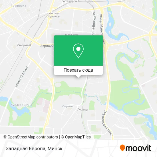 Карта Западная Европа