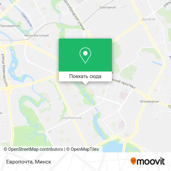 Карта Европочта