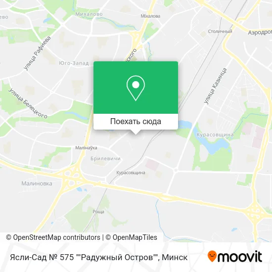 Карта Ясли-Сад № 575 ""Радужный Остров""