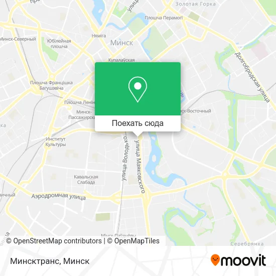 Карта Минсктранс