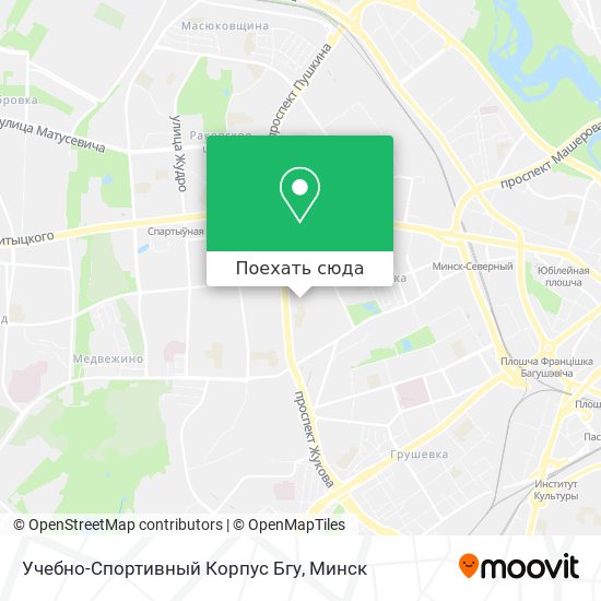 Карта Учебно-Спортивный Корпус Бгу