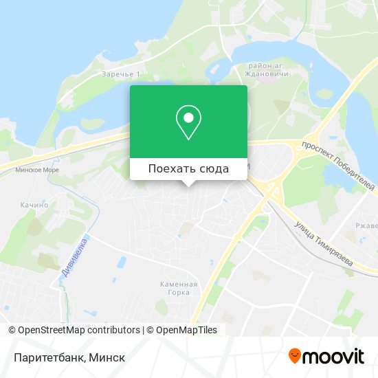 Карта Паритетбанк