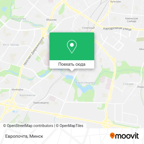 Карта Европочта