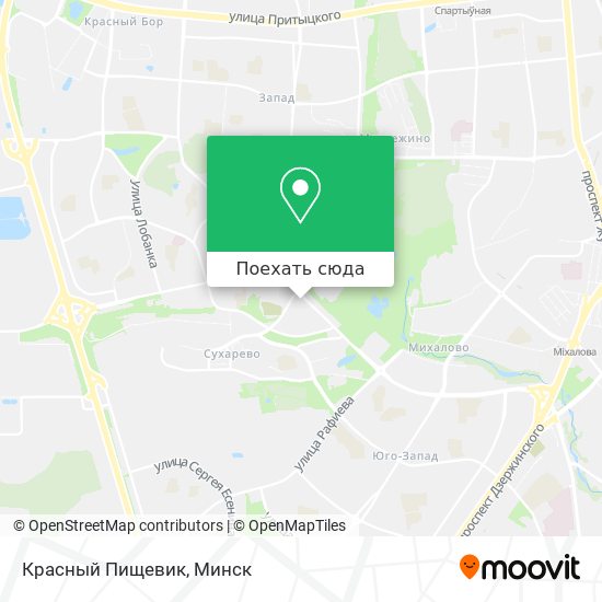 Карта Красный Пищевик