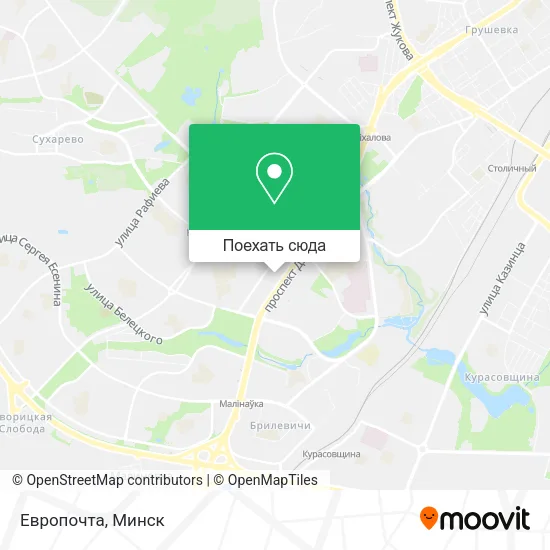 Карта Европочта