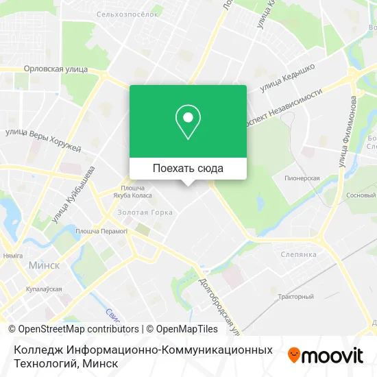 Карта Колледж Информационно-Коммуникационных Технологий