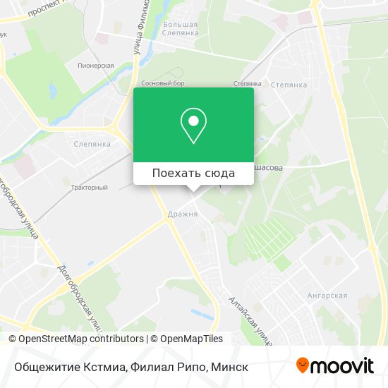 Карта Общежитие Кстмиа, Филиал Рипо