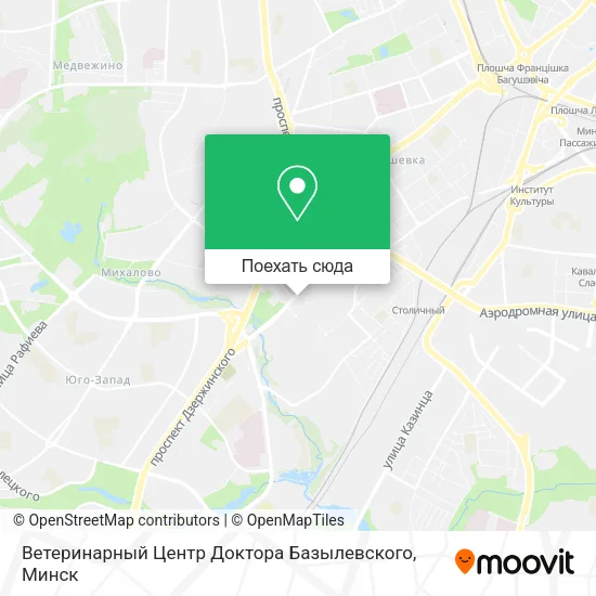 Карта Ветеринарный Центр Доктора Базылевского