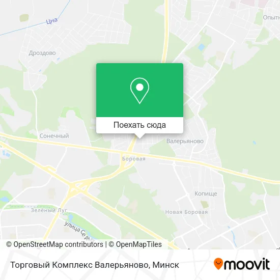 Карта Торговый Комплекс Валерьяново