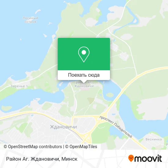 Карта Район Аг. Ждановичи