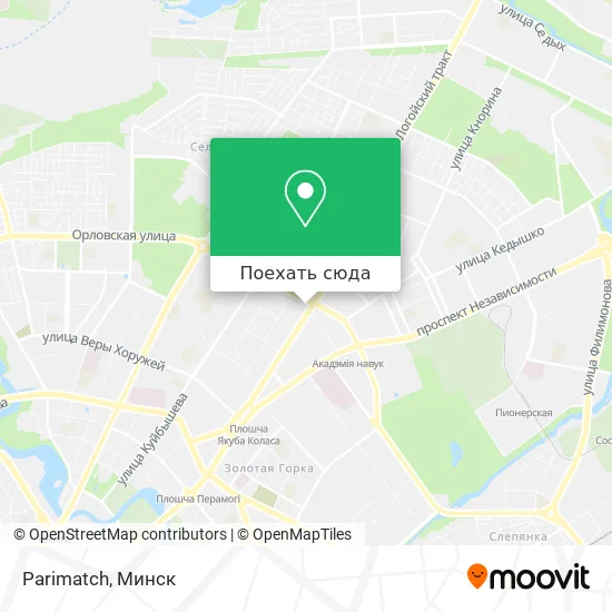 Карта Parimatch