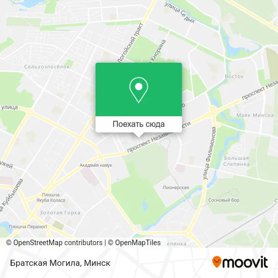 Карта Братская Могила