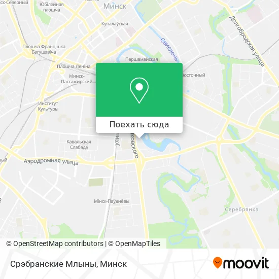 Карта Срэбранские Млыны