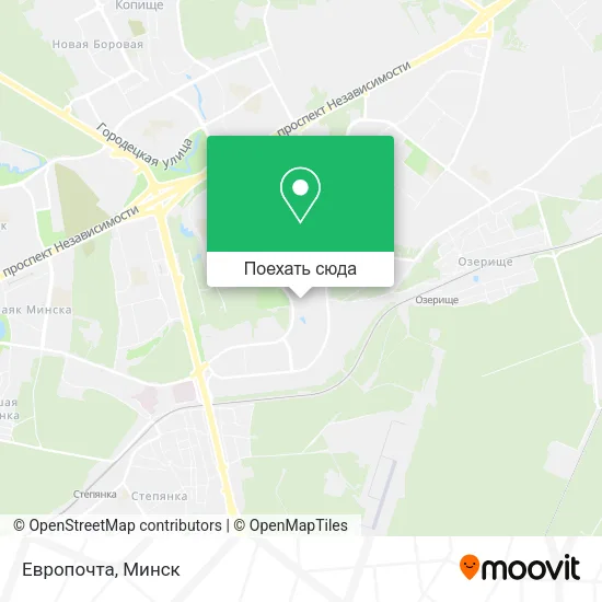 Карта Европочта