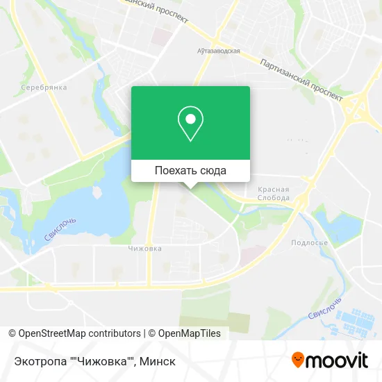 Карта Экотропа ""Чижовка""