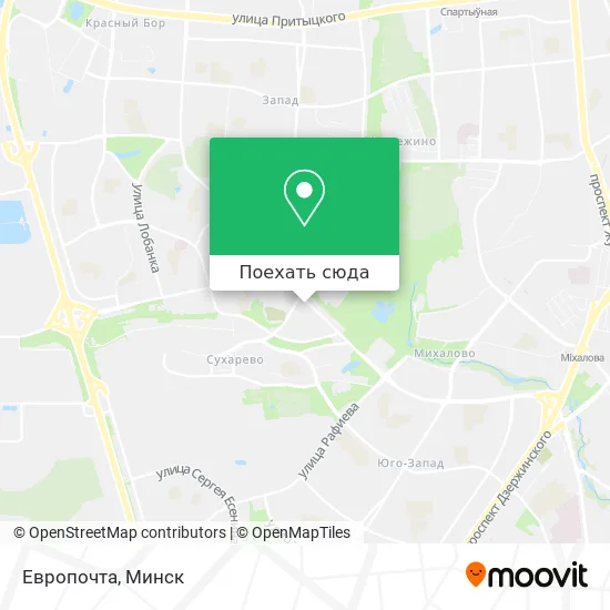 Карта Европочта