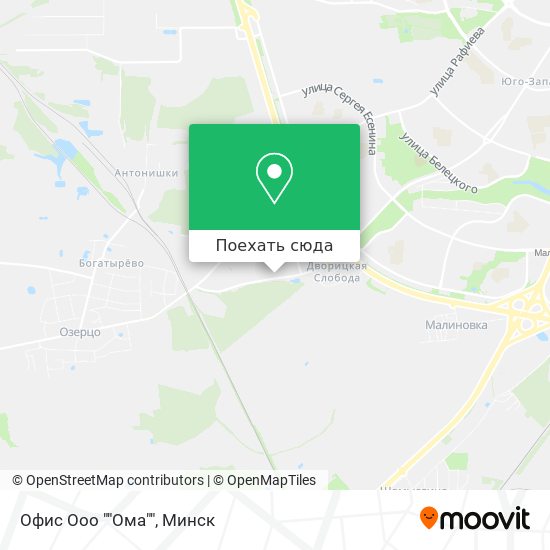 Карта Офис Ооо ""Ома""