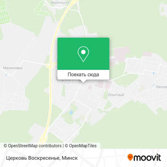 Карта Церковь Воскресенье
