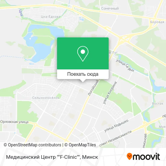 Карта Медицинский Центр ""F-Clinic""