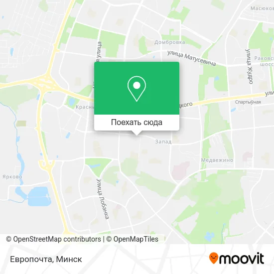 Карта Европочта