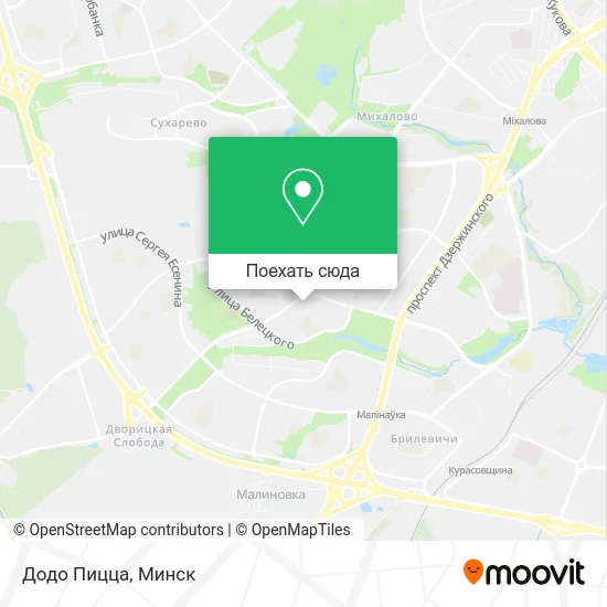 Карта Додо Пицца