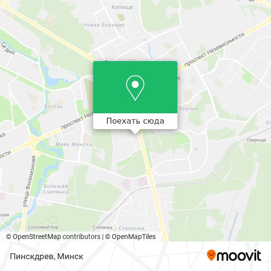 Карта Пинскдрев