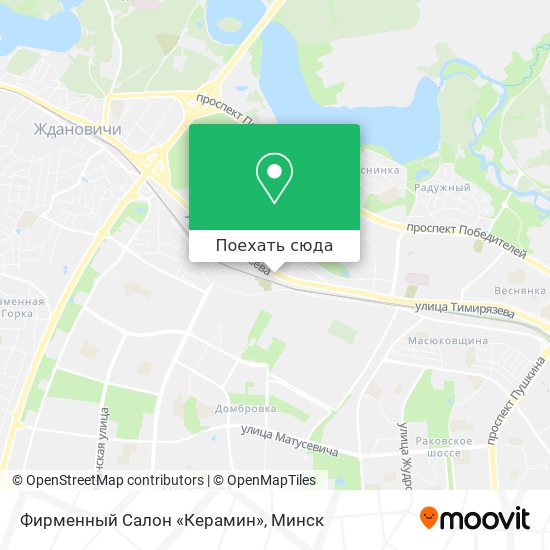 Карта Фирменный Салон «Керамин»