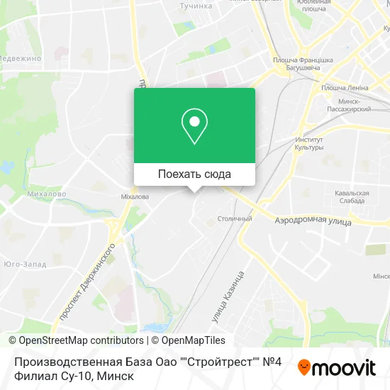Карта Производственная База Оао ""Стройтрест"" №4 Филиал Су-10