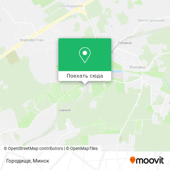 Карта Городище