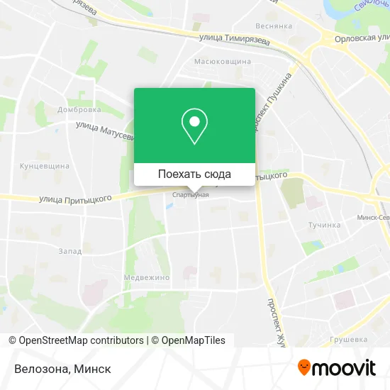 Карта Велозона