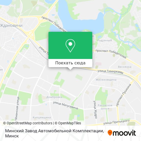 Карта Минский Завод Автомобильной Комплектации