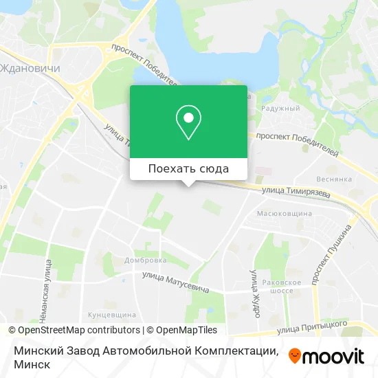 Карта Минский Завод Автомобильной Комплектации