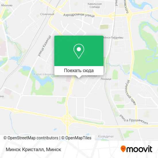 Карта Минск Кристалл