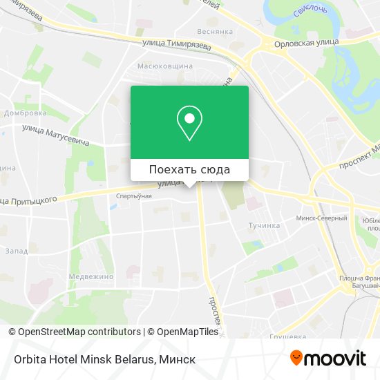 Карта Orbita Hotel Minsk Belarus