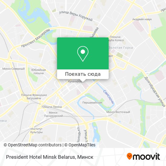 Карта President Hotel Minsk Belarus