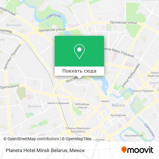 Карта Planeta Hotel Minsk Belarus