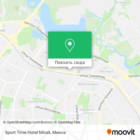 Карта Sport Time Hotel Minsk