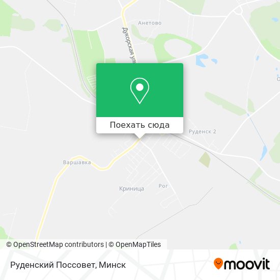 Карта Руденский Поссовет